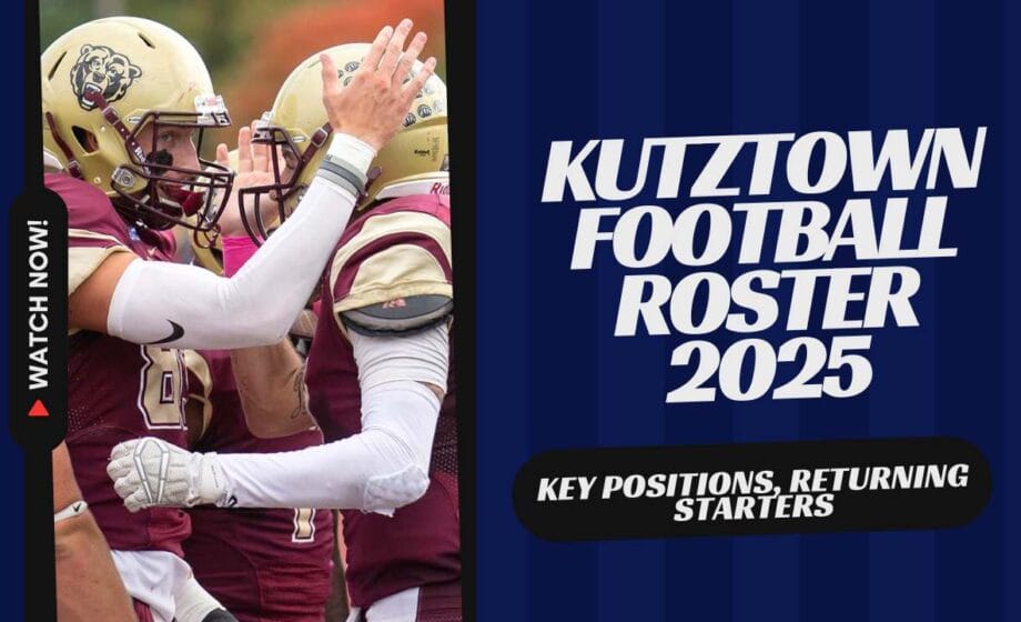 Kutztown Football Roster 2025 Key Positions, Returning Starters